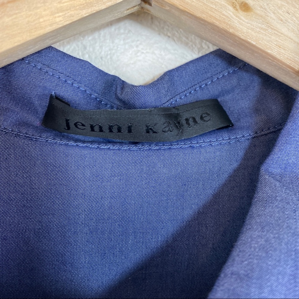 Jenni Kayne Popover Shirt Dress Sleeveless Blue Size Small - Picture 6 of 8